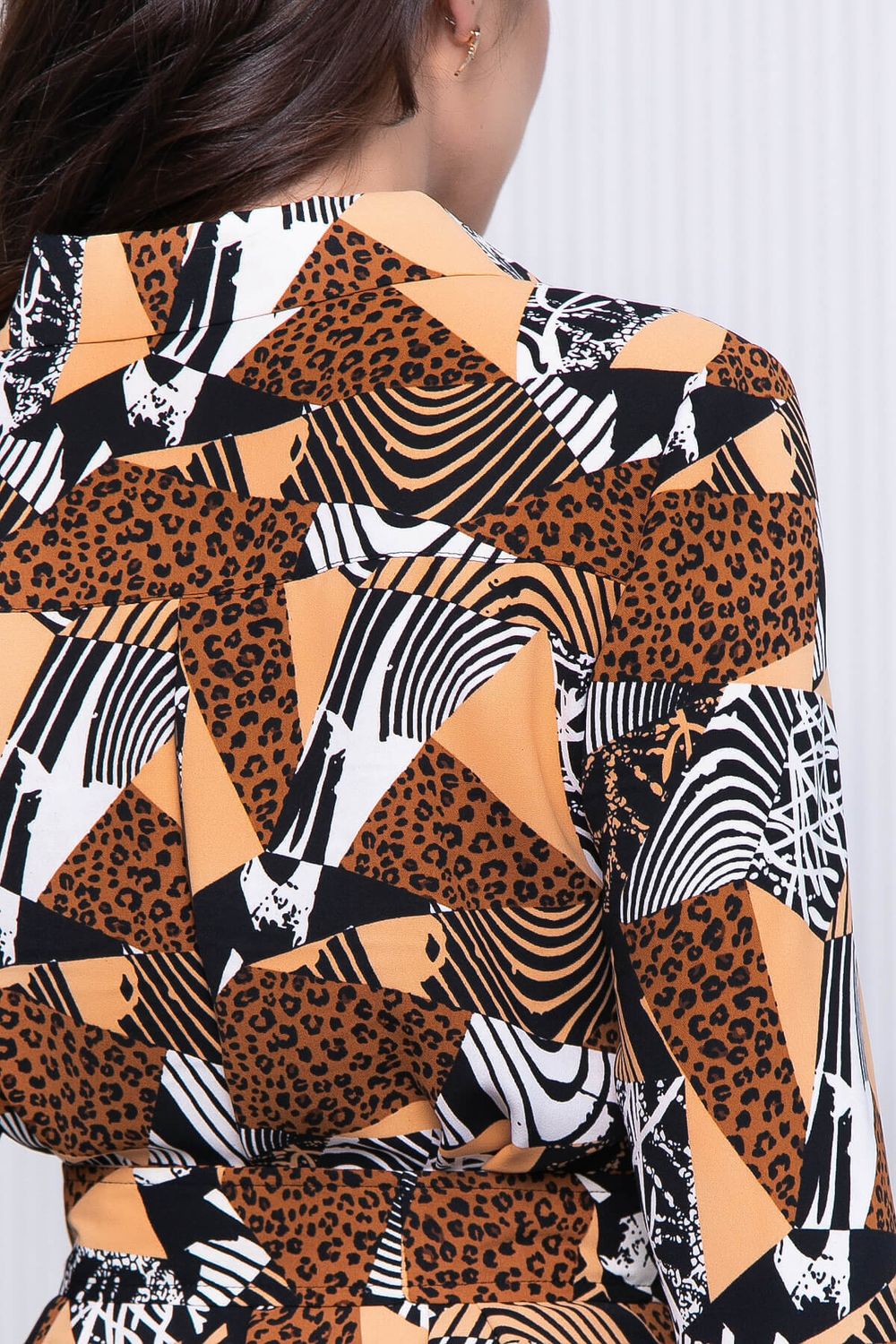 Платье "Классика времени" (беж/лео) П7059 LT Collection (Акция)