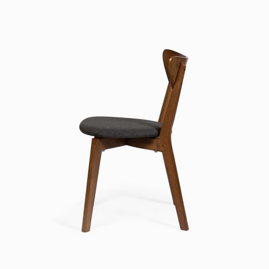 Стул Naida деревянный и черная ткань 