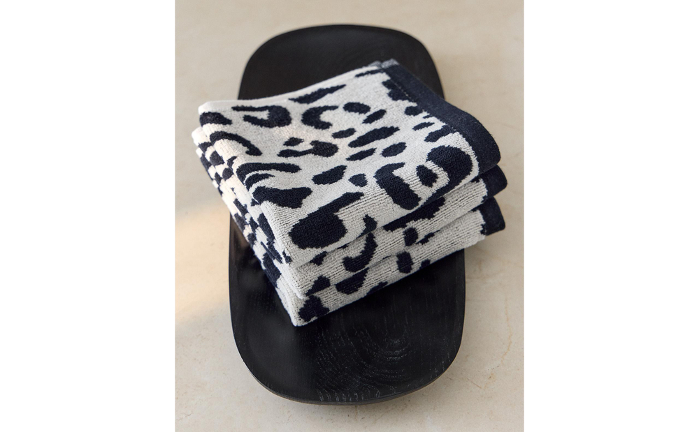 Zara Home Полотенце для лица и рук из хлопка, чёрный, 30x30 см (3 шт.)