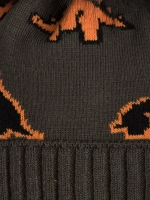 Шапка зимняя для мальчика на завязках и снуд