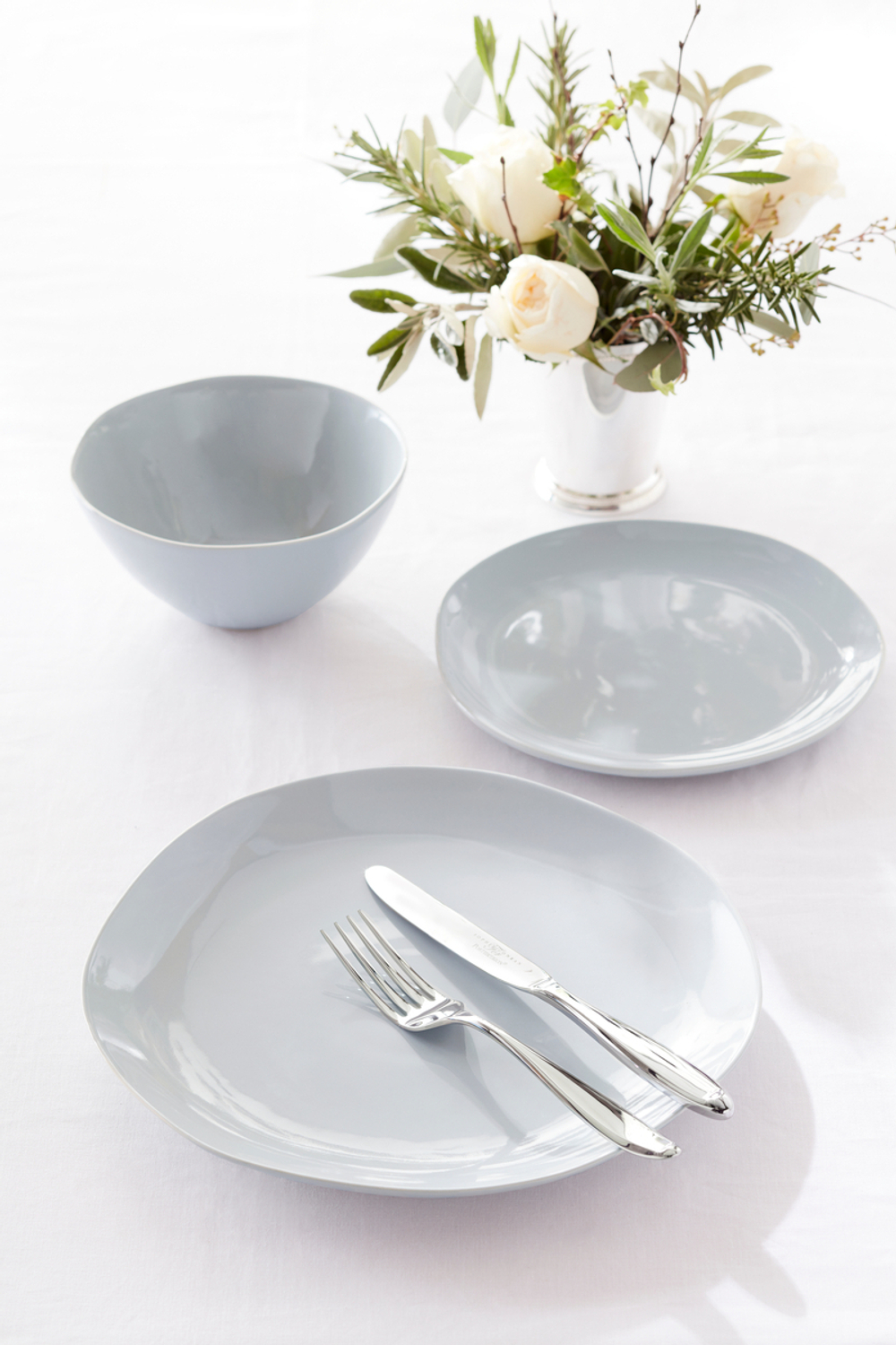Portmeirion Тарелка для завтрака Arbor Sophie Conran 21,6 см Голубиный серый