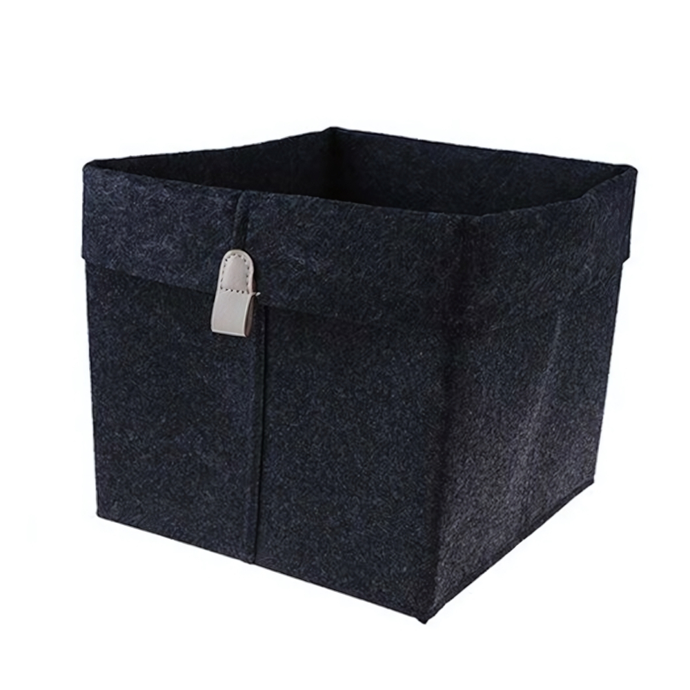 Корзина для хранения "Фетр", Д230 Ш230 В265, черный