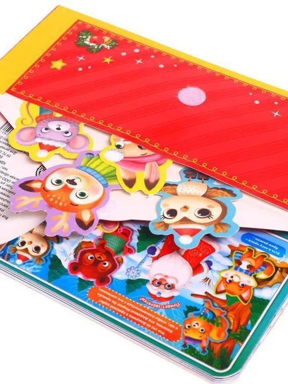 Книга картонная «Волшебные липучки», 12 стр.