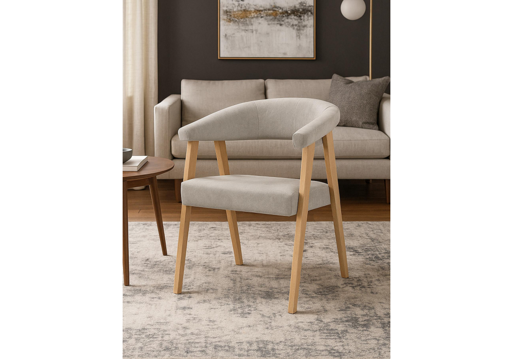 Стул деревянный Woodville Невада 2 ткань 231, светлое дерево