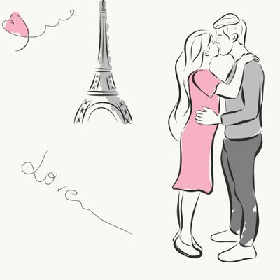 Поцелуй в Париже