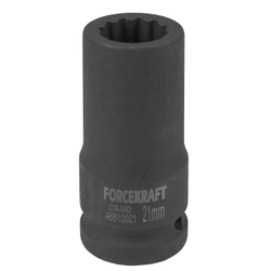 Головка ударная глубокая 3/4'', 21мм (12гр.) FORCEKRAFT FK-46810021