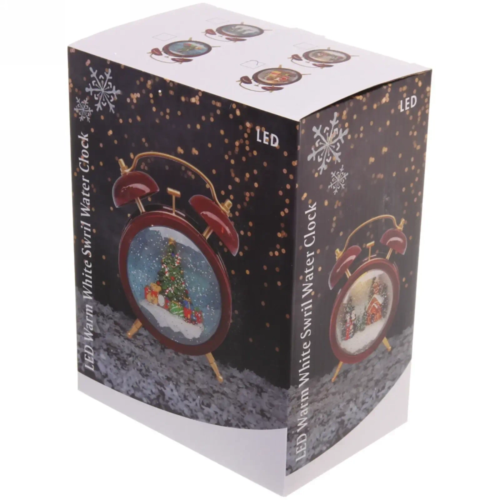 Сувенир с подсветкой «Новогодний будильник» 14*18*20 см
