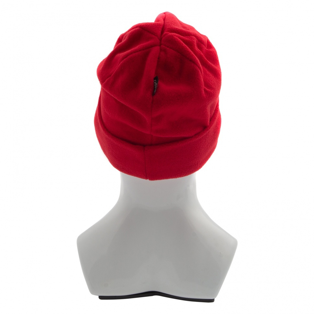 Шапка с отворотом из флиса для взрослых, размер 56-57, красная Россия Сибртех