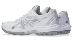 Женские теннисные кроссовки Asics Game FF Clay/OC - white/pure silver