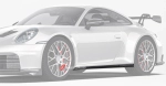 Карбоновые боковые юбки для PORSCHE 911 992.2 CARRERA 2025+