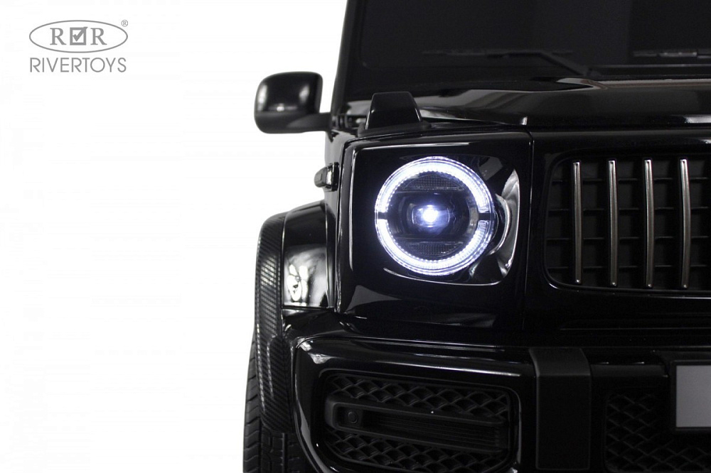Детский электромобиль RiverToys Mercedes Benz G63 Y777YY BLACK-GLANEC/черный глянец