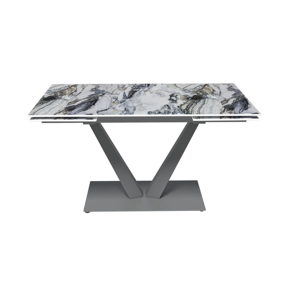 Стол раскладной Malibu (140+40+40), керамика глянцевая Cold Jade