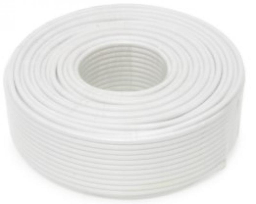 Кабель NETLAN коаксиальный, RG-6 (75 Ом), одножильный, CCS (омедненная сталь), внутренний, PVC нг(A)