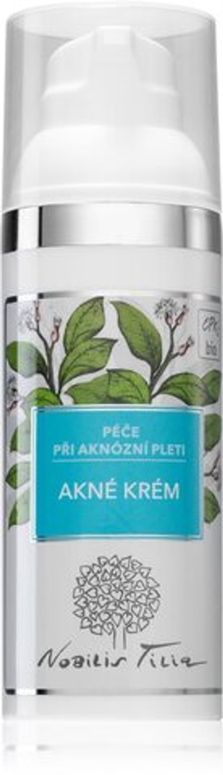 Nobilis Tilia Acne care - нежный крем для жирной и проблемной кожи /   50  ml  / GTIN 8595100297556