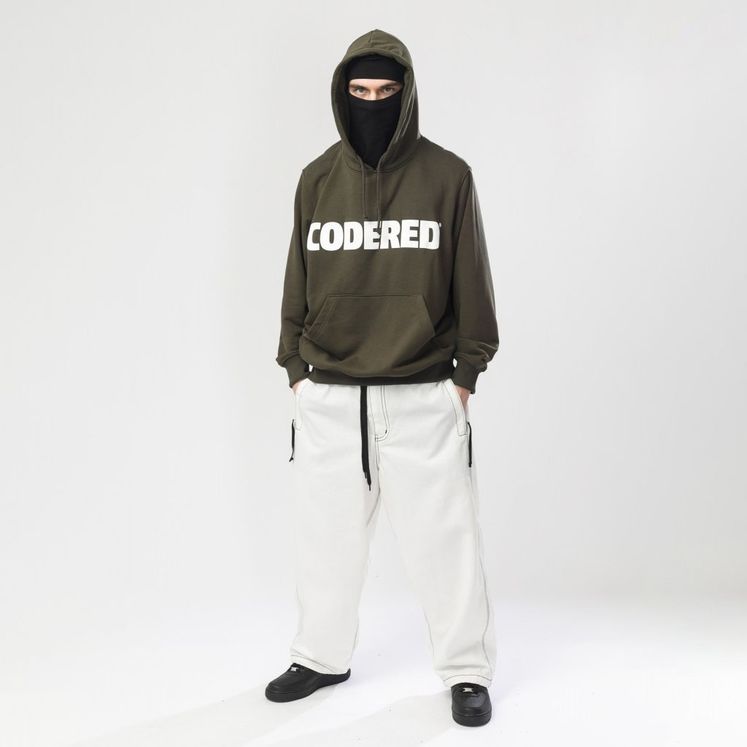 Худи CODERED Base Hoodie Wide Summer Logo R, хаки