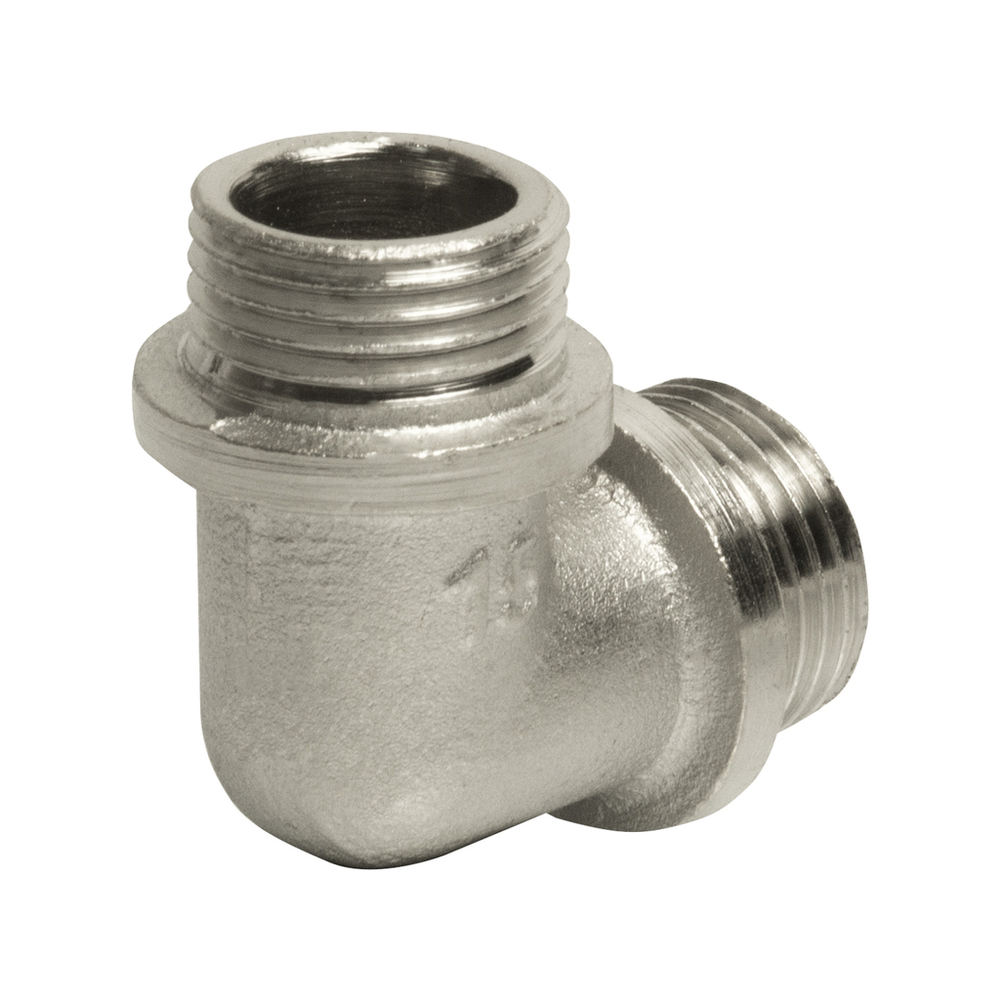 Уголок 1/2'' нар/нар с ограничением никель