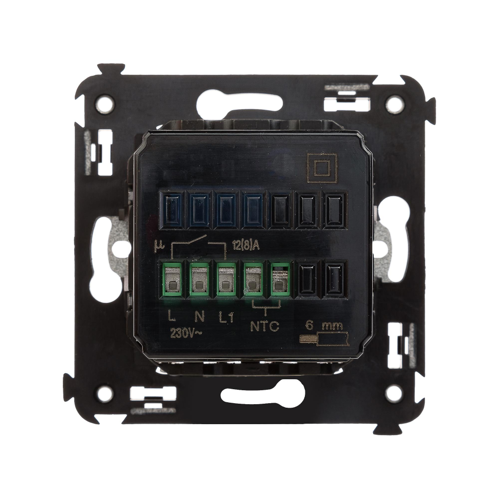 Термостат для теплых полов в стену, "Avanti", "Белое облако"