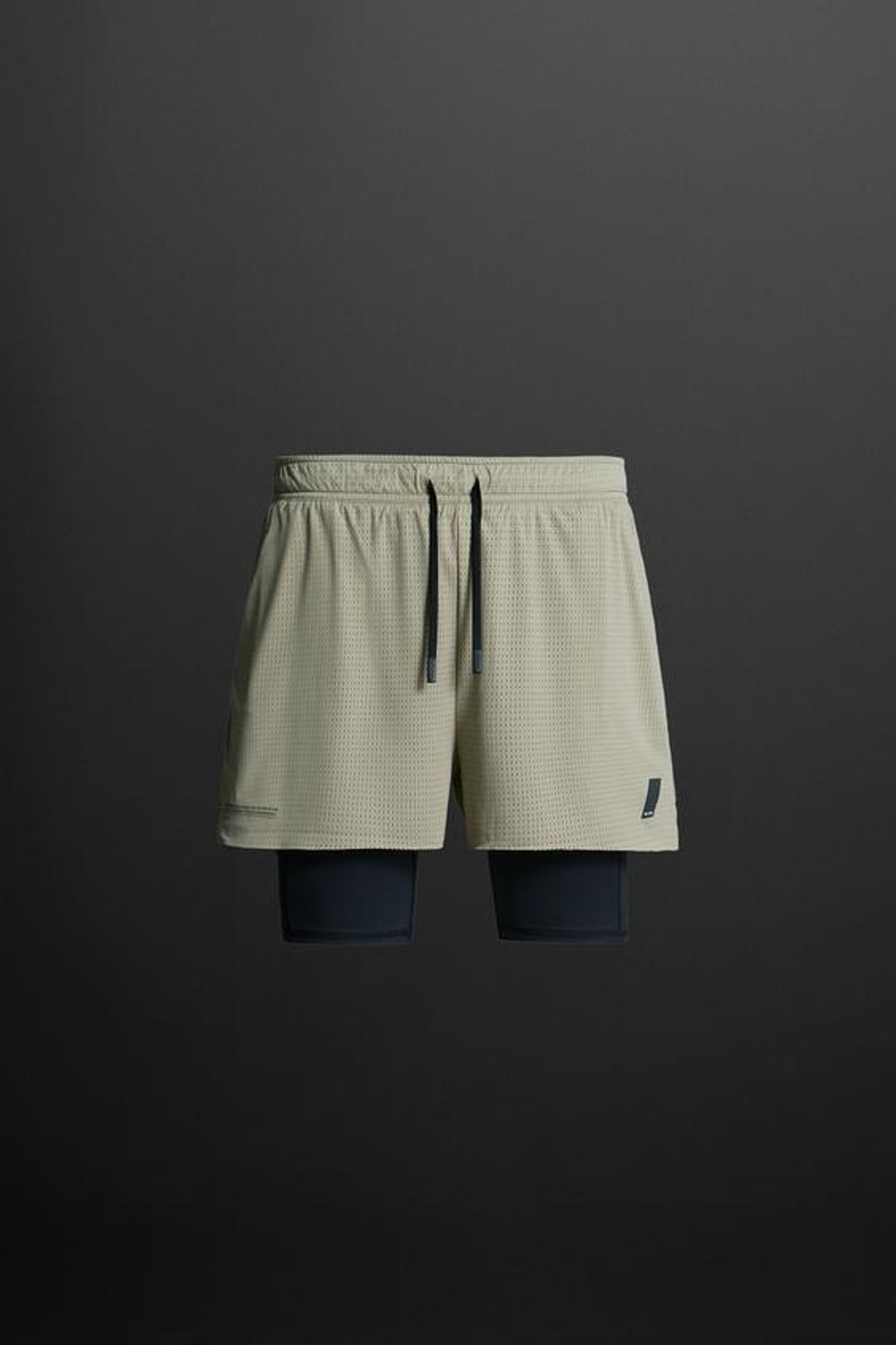 ZARA СПОРТИВНЫЕ ШОРТЫ 2-В-1, ПЕСОЧНЫЙ