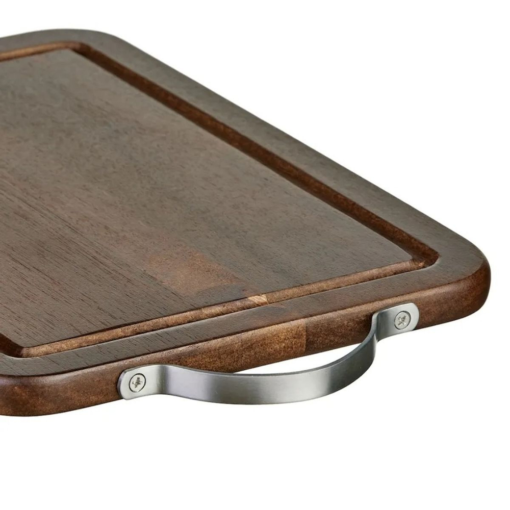 Доска разделочная акация, 36.5х23х1.6 см, с ручкой, Gungnir, GR-CB-07S