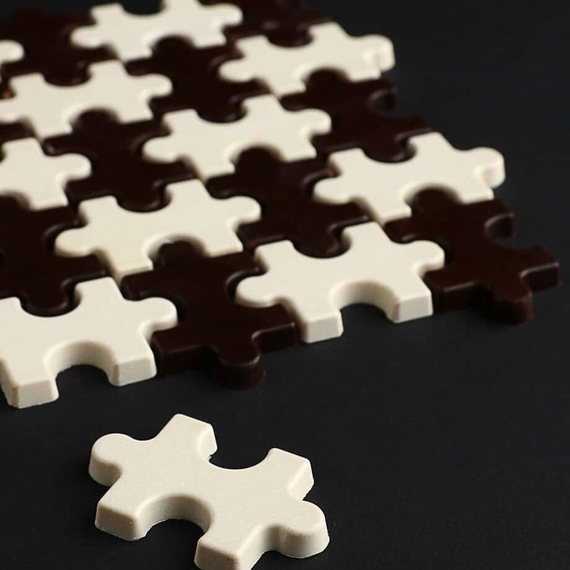 469 | Форма для шоколадных конфет &quot;Пазл&quot; (275*135мм)