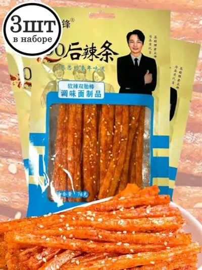 Острая азиатская закуска с кунжутом Латяо 76 г * 3 шт