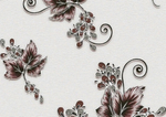 Обои  0795/4 ЭММА ДЕКОР ВИНИЛ бел- бордо (12) СЛГ  0,53 * 10м