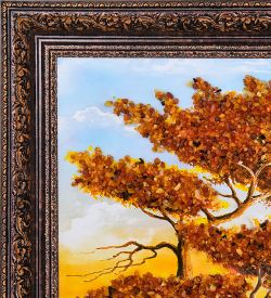 AMB-11/25 Картина «Красота природы» (с янтарной крошкой) 50х80см