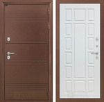 Дверь с терморазрывом входная Лабиринт Термо Лайт 12 Белое дерево