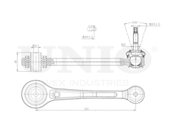 Рычаг подвески поперечный задний верхний UNIO SSP-40052