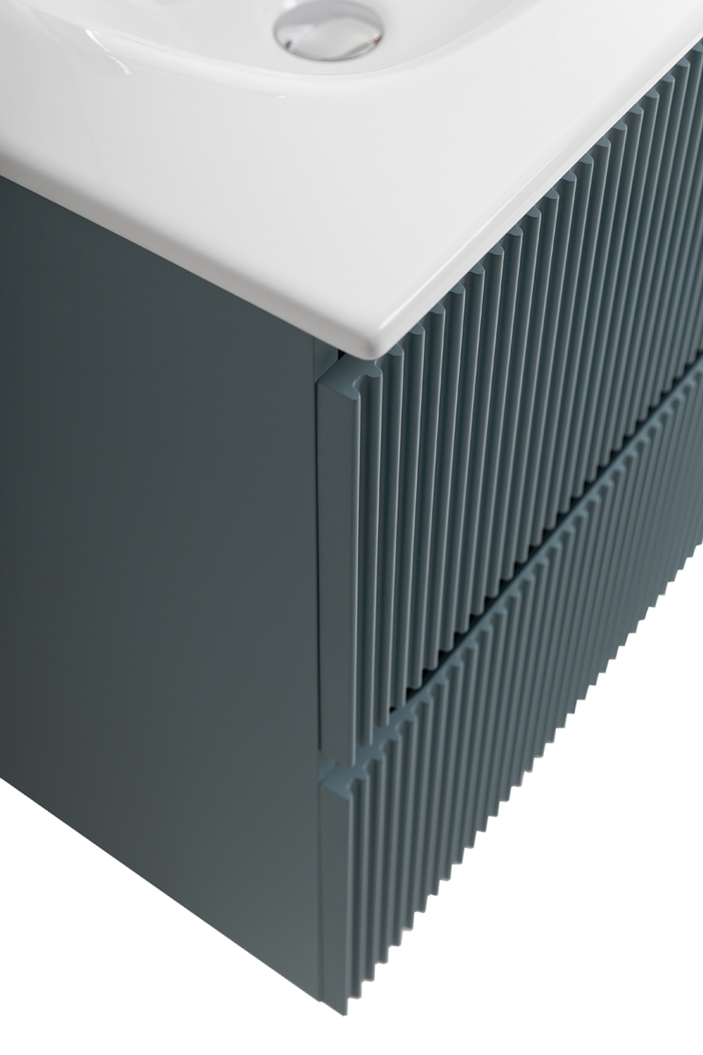 Тумба с раковиной подвесная BelBagno UNO-MINI-500-2C-SO-AO Голубой матовый, раковина белая BB-8099-3-50