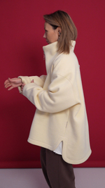 Свитшот "анорак"из футера с начесом