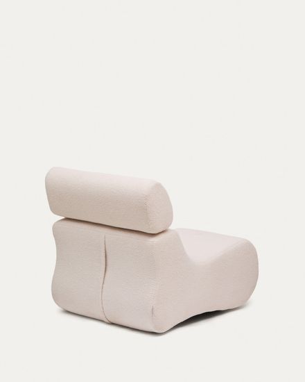 Club Кресло цвета экрю из ткани букле Испания La Forma