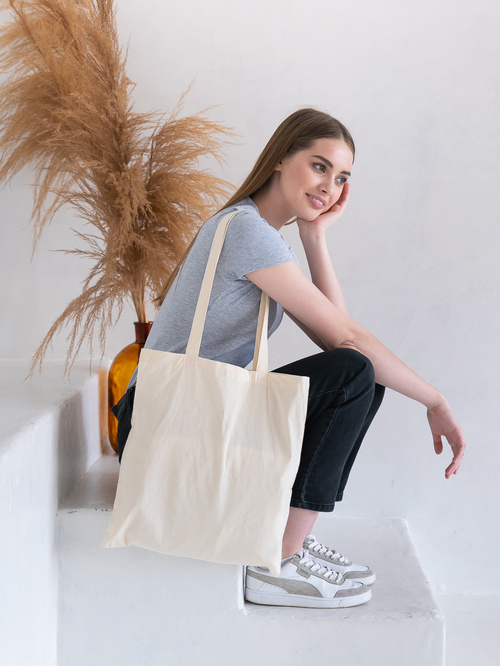 Сумка шопер хлопок 38*42, 110гр Цвета в Ассортименте