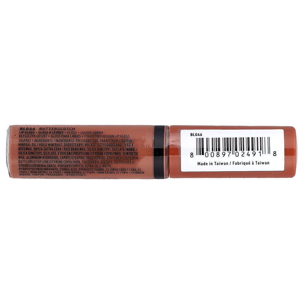 NYX Professional Makeup, Butter Gloss, блеск для губ, оттенок 46 ириска, 8 мл (0,27 жидк. унции)