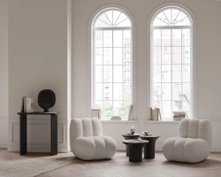 Стол 101 Copenhagen Trumpet Table, Tall, Calacatta