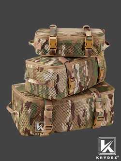 Набор модульных тактических сумок (3 шт.) Krydex Tactical Tactical Modular Pouch Set. Мультикам