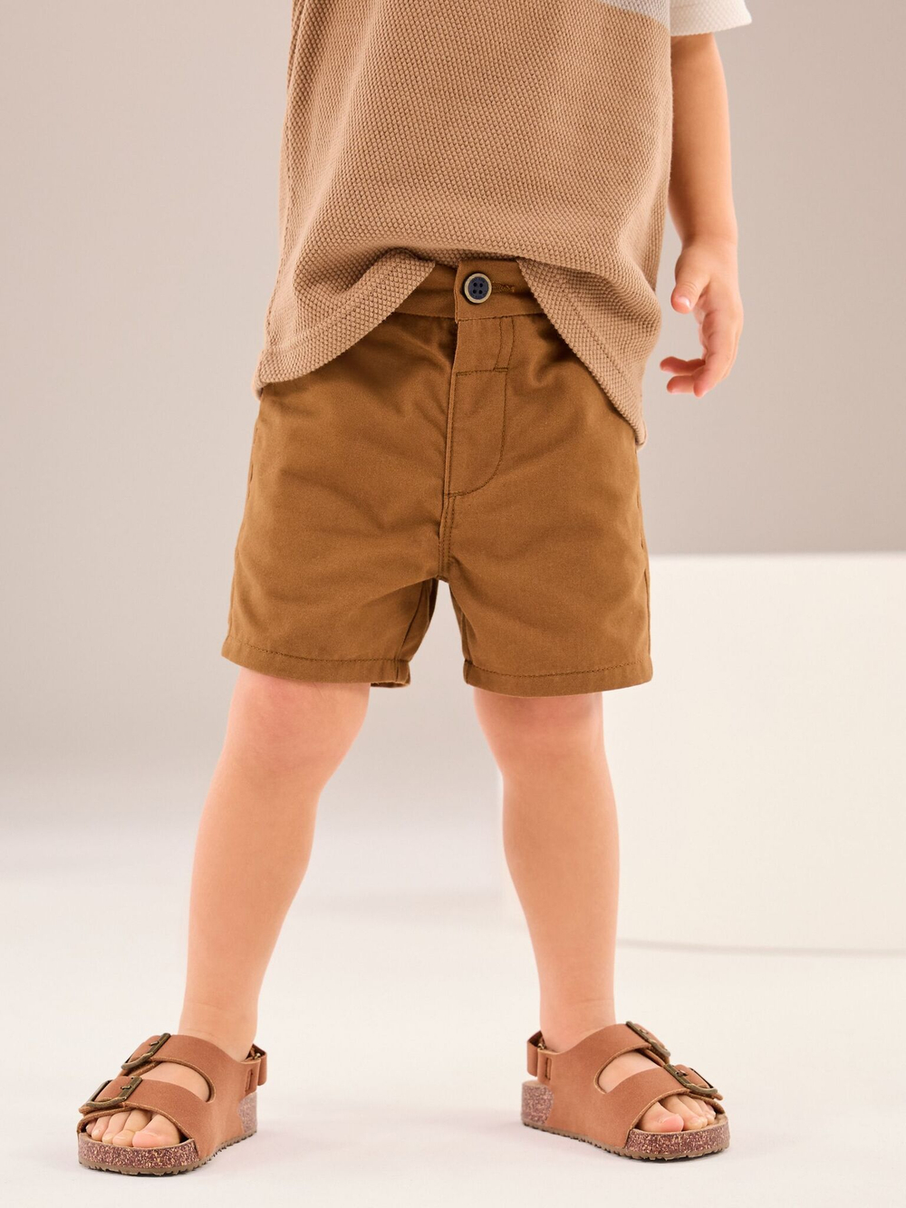 Шорты чинос для мальчика Next 911-333, Светло-коричневый