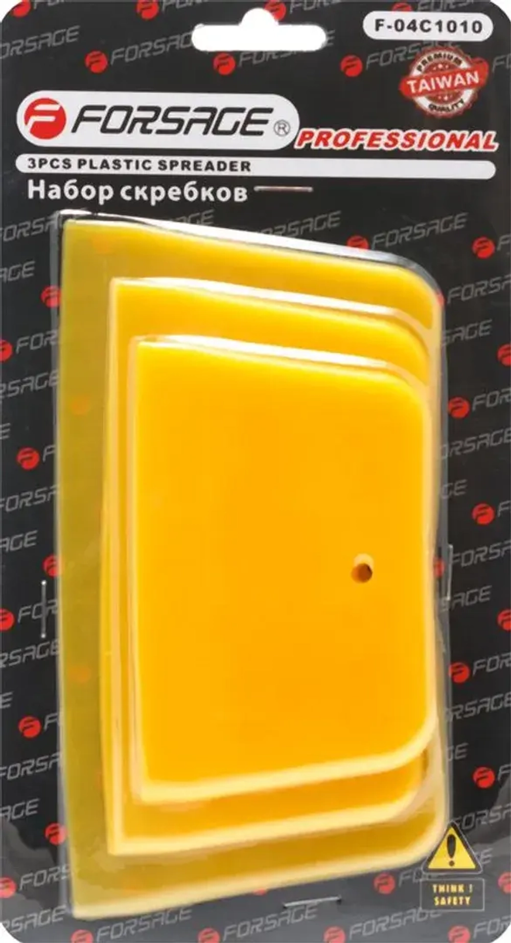 Комплект шпателей пластиковых, 3пр. на блистере Forsage F-04C1010