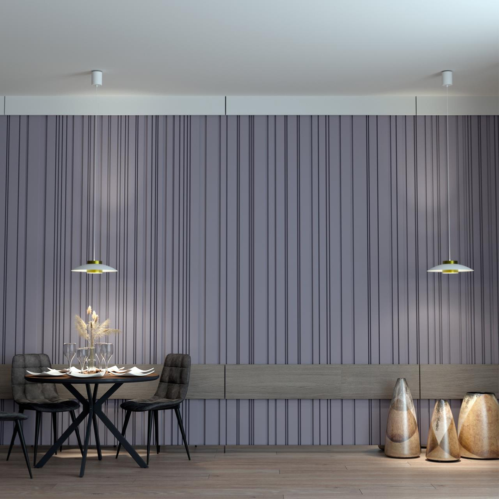 358895 OVER NT22 386 белый/золото Светильник накладной светодиодный, провод 2м IP20 LED 4000К 18W 220-240V PILZ