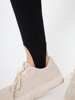 Лосины со штрипками, черные