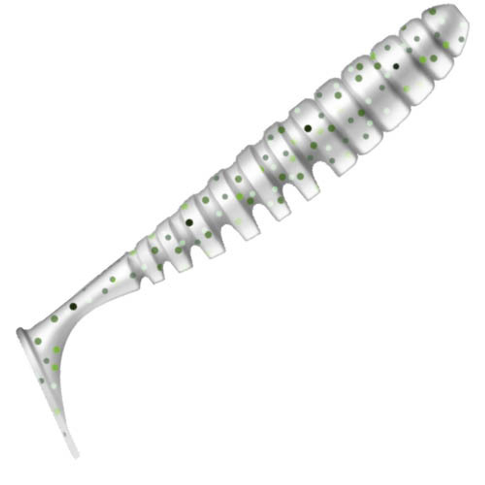 Приманка ZUB-SHAD  90мм(3,5")-5шт, (цвет 501) серый с блестками