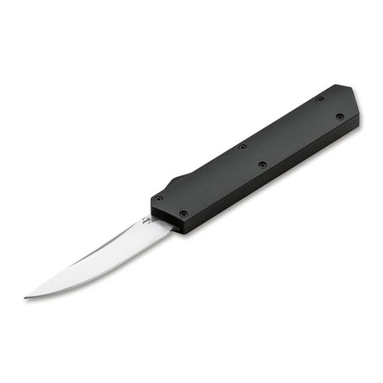 Складной нож Автоматический Boker 06EX551 Kwaiken OTF Black c клинком из стали D2, рукоять алюминий