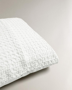 ZARA HOME ОДНОТОННАЯ НАВОЛОЧКА (200 НИТЕЙ), БЕЛЫЙ