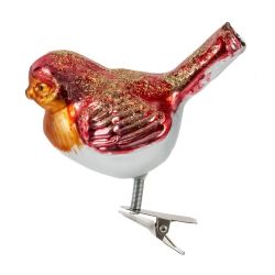 GAEM Украшение новогоднее на прищепке "Птичка", L8 W5 H8 см, 4в.