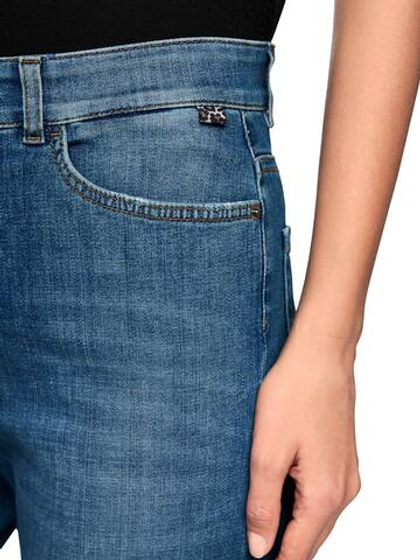 Marc Cain Джинсы прямого кроя с потертостями