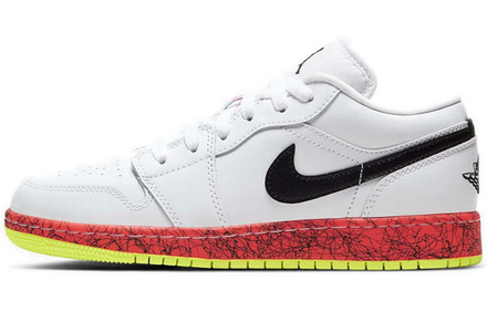 Jordan 1 Low Multi-Color Midsoles White GS