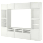Комбинация для хранения ТВ - IKEA BESTÅ/BESTA, 231x42x300см, черный, БЕСТО ИКЕА