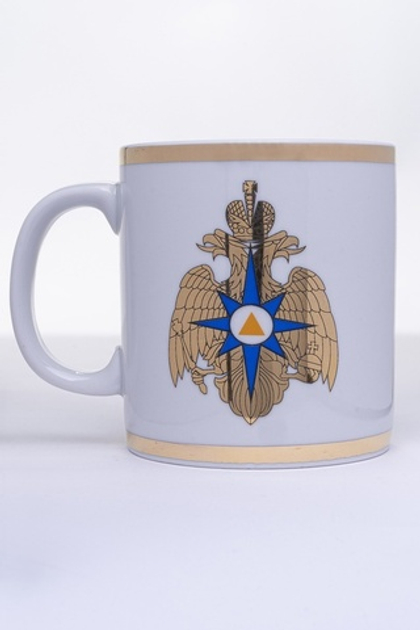 Кружка «Герб МЧС России» (белый)