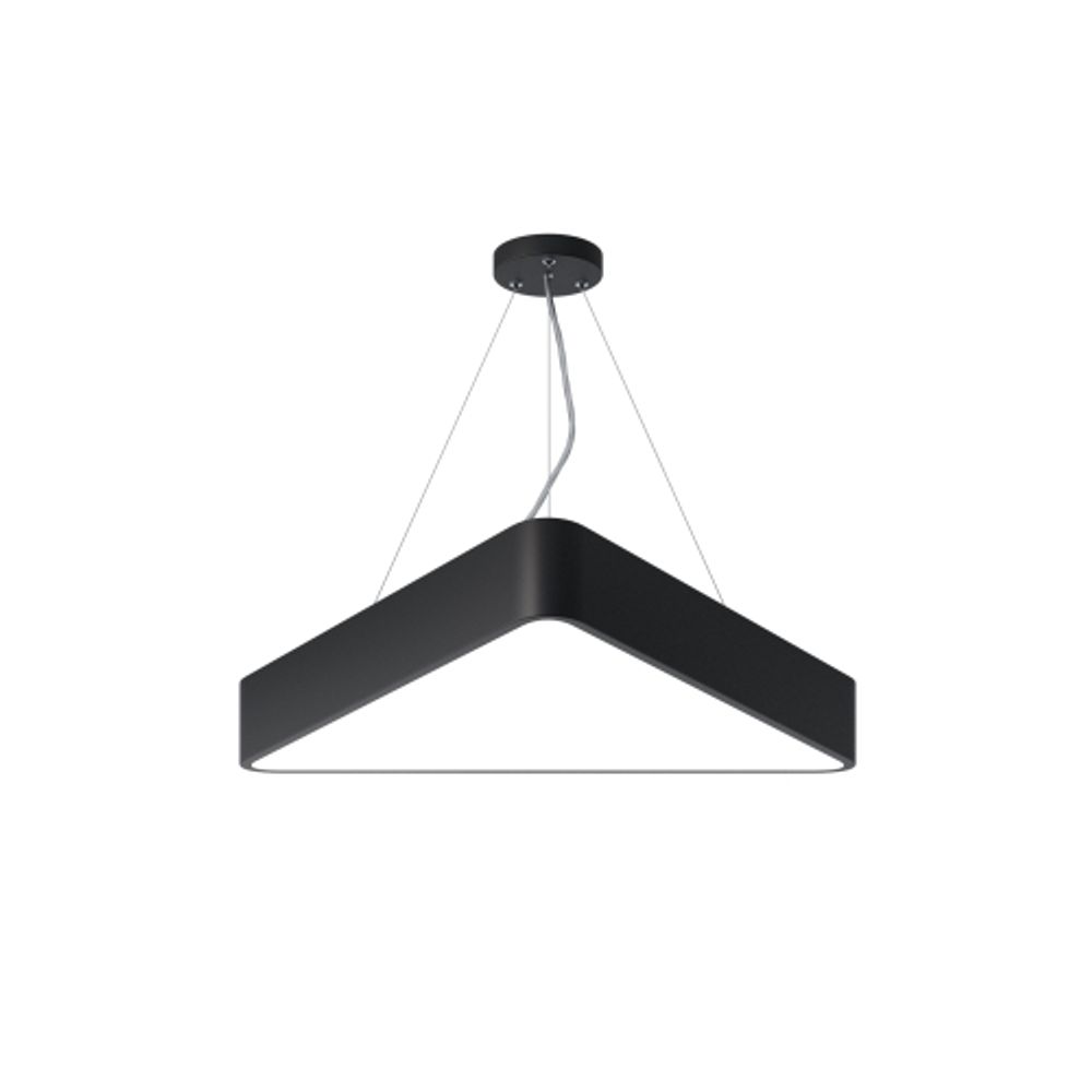 Светильник LED ЭРА Geometria SPO-151-B-40K-030 Delta 30Вт 4000К 3000Лм IP40 600*600*80 черный подвесной | Декоративные светильники Geometria