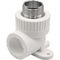 Угольник THERMOLIGHT комбинированный PP-R НР с креплением 25х3/4quot; белый (10/80)
